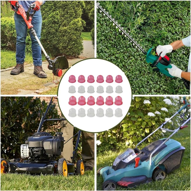 Echo SRM 210 230 225 Trimmer Primer Bulb Pump Red Transparent 2 Sizes 24pcs - Image 4